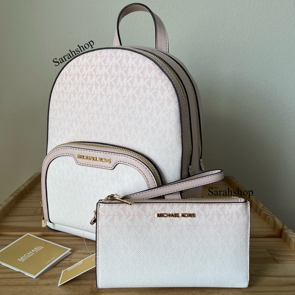 🌼Michael Kors Jaycee medium zip pocket backpack Set - Picture 1 of 16